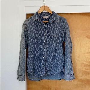 Uniqlo Women’s Vintage-Style Patterned Denim Shirt